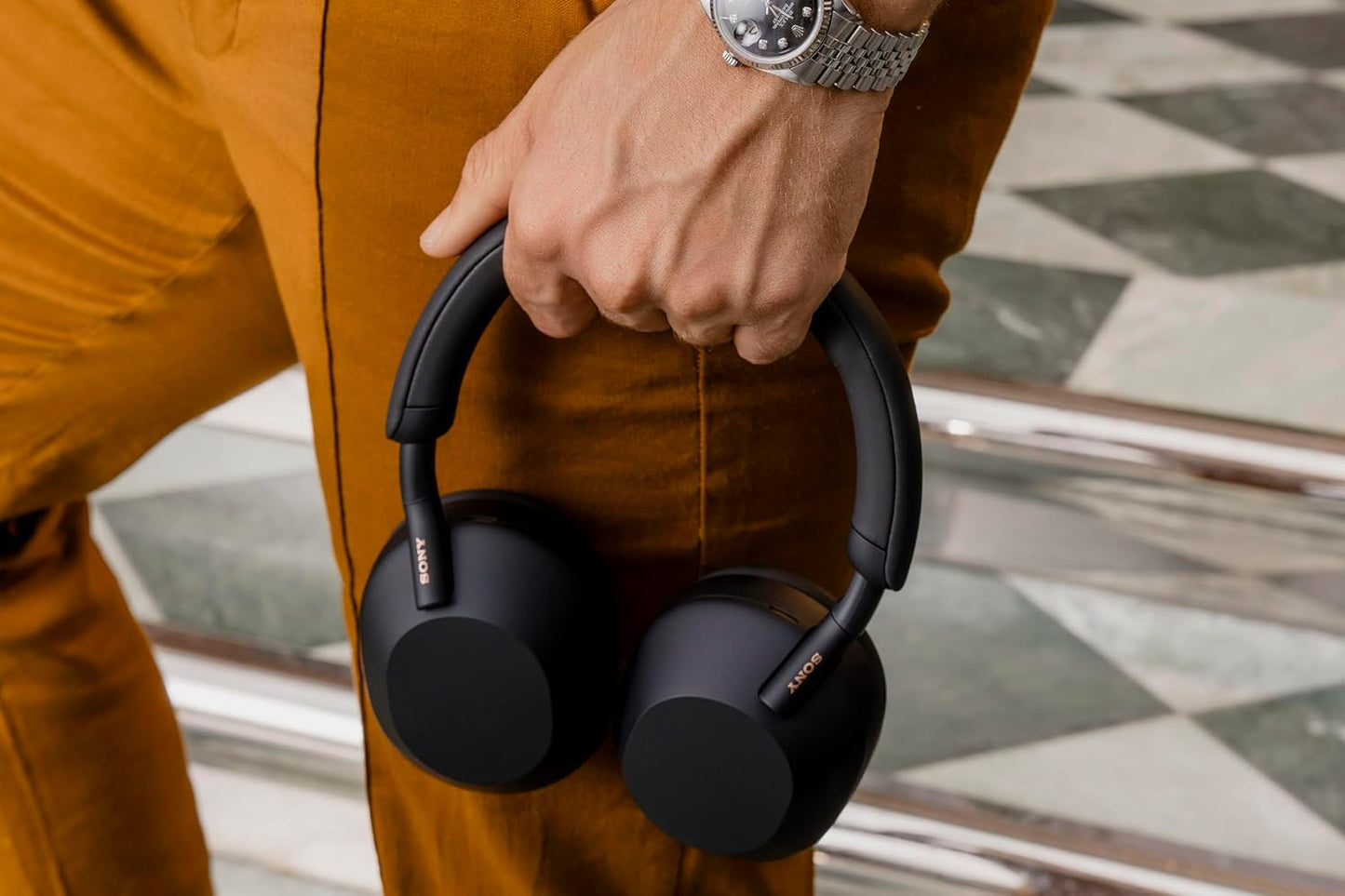 Sony WH-1000XM5 Premium Noise Canceling Headphones, Auto NC Optimizer