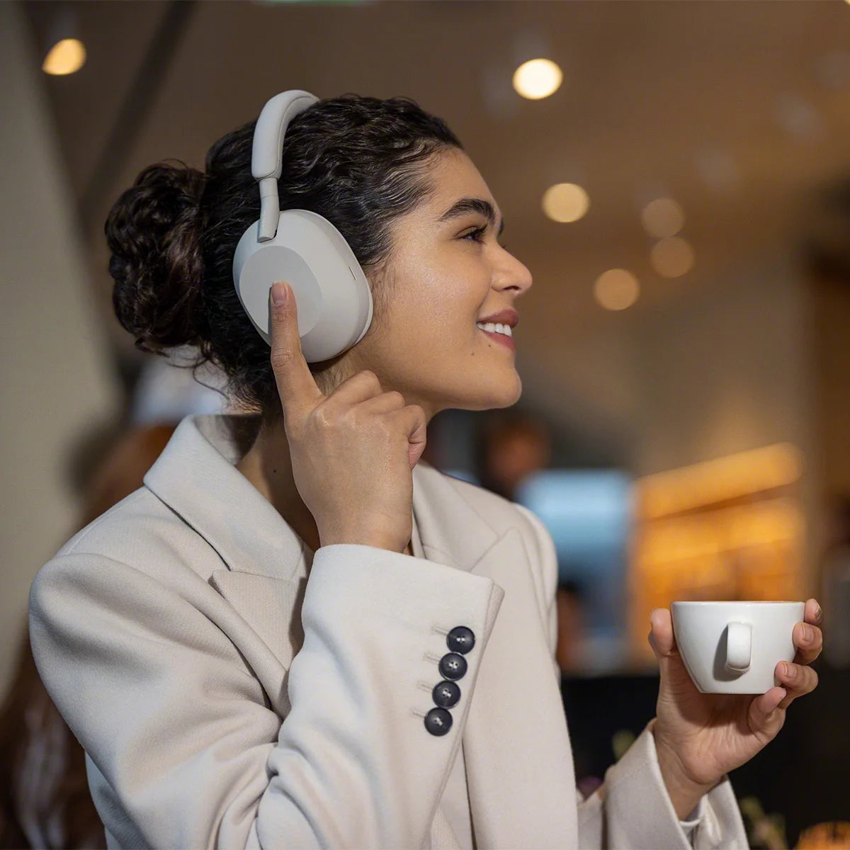 Sony WH-1000XM5 Premium Noise Canceling Headphones, Auto NC Optimizer