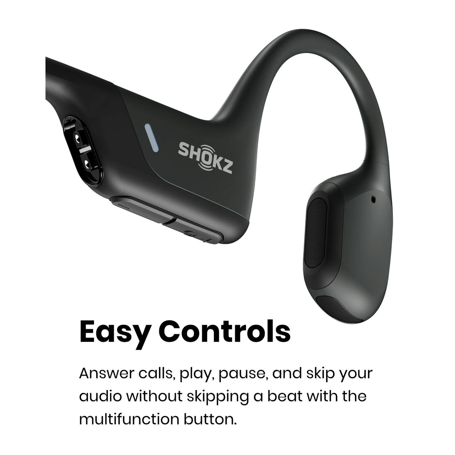 Shokz OpenRun Pro Premium Bone Conduction Open Ear Bluetooth Headphones for Sports with Cooling Wristband