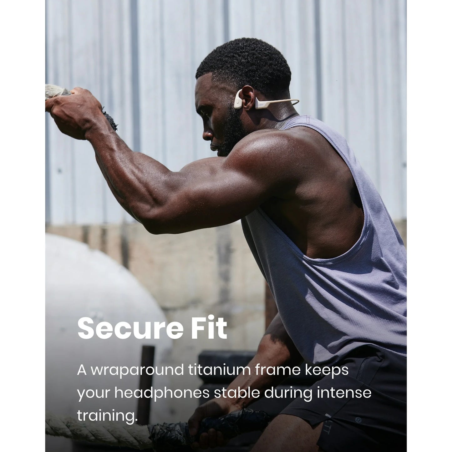 Shokz OpenRun Pro Premium Bone Conduction Open Ear Bluetooth Headphones for Sports with Cooling Wristband