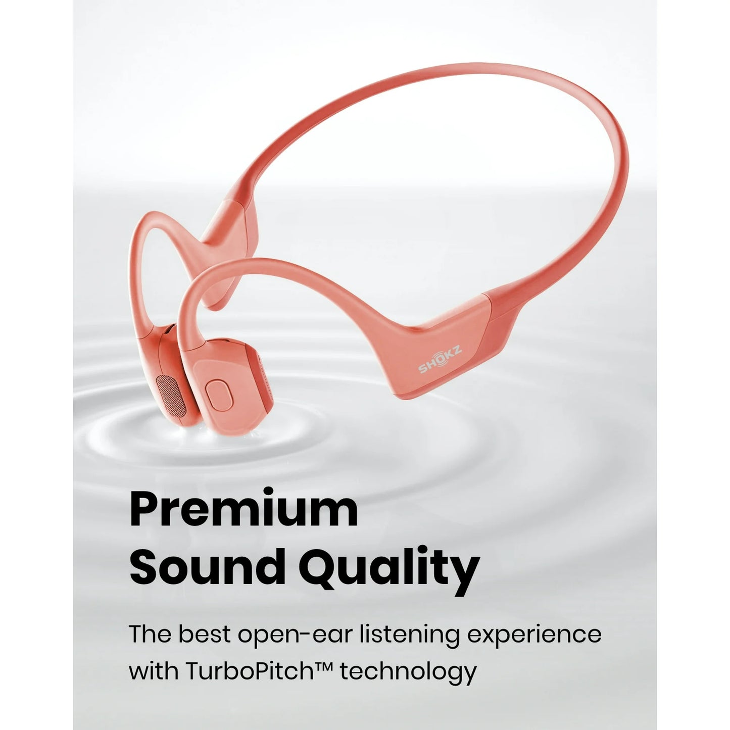 Shokz OpenRun Pro Premium Bone Conduction Open Ear Bluetooth Headphones for Sports with Cooling Wristband