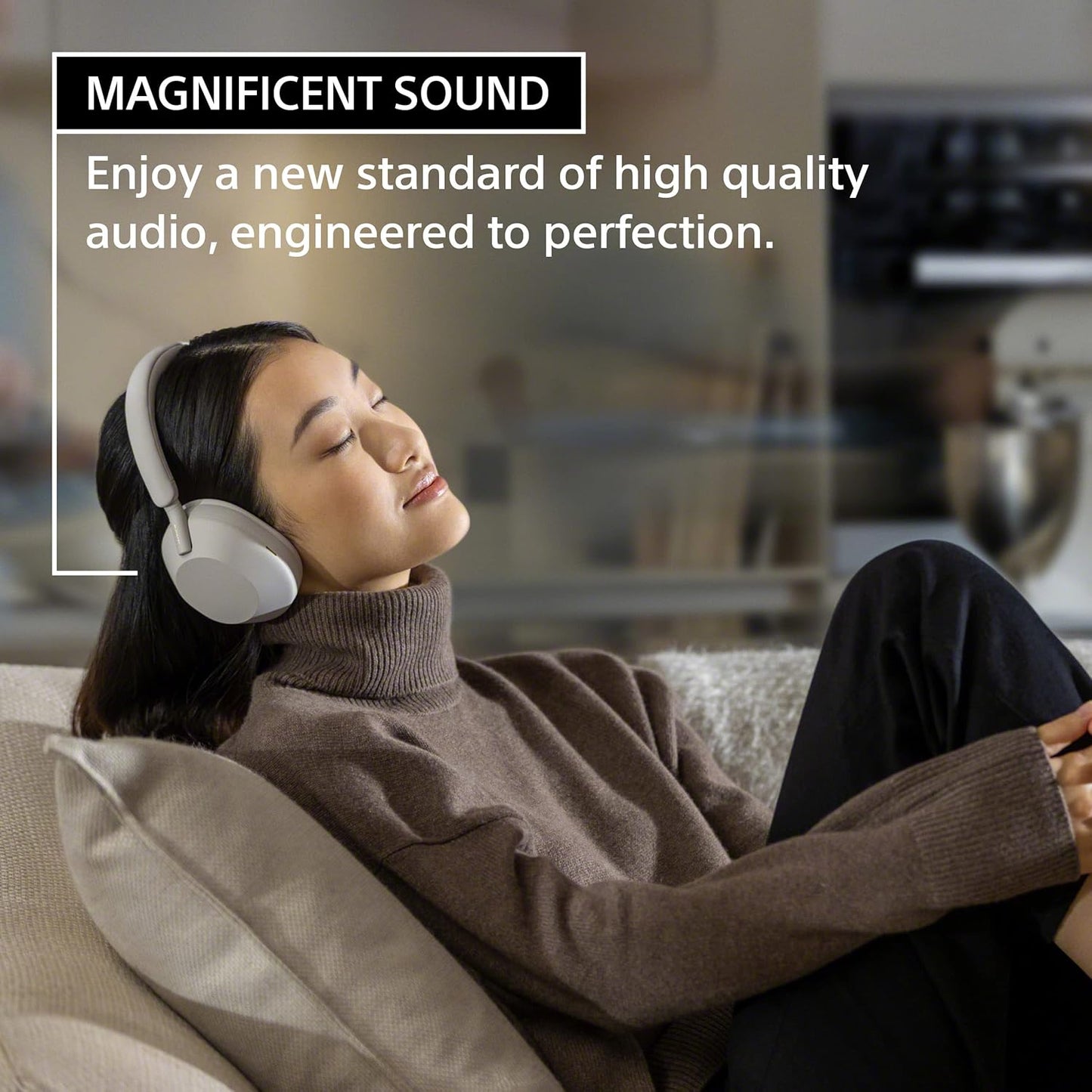 Sony WH-1000XM5 Premium Noise Canceling Headphones, Auto NC Optimizer