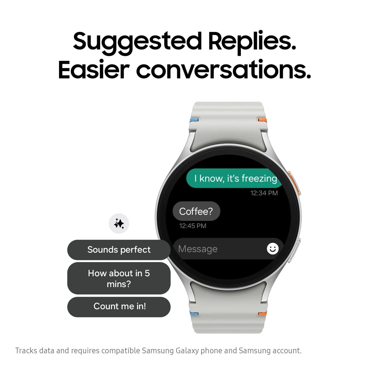 Samsung Galaxy Watch7 40mm Bluetooth and WiFi Aluminum Smart Watch