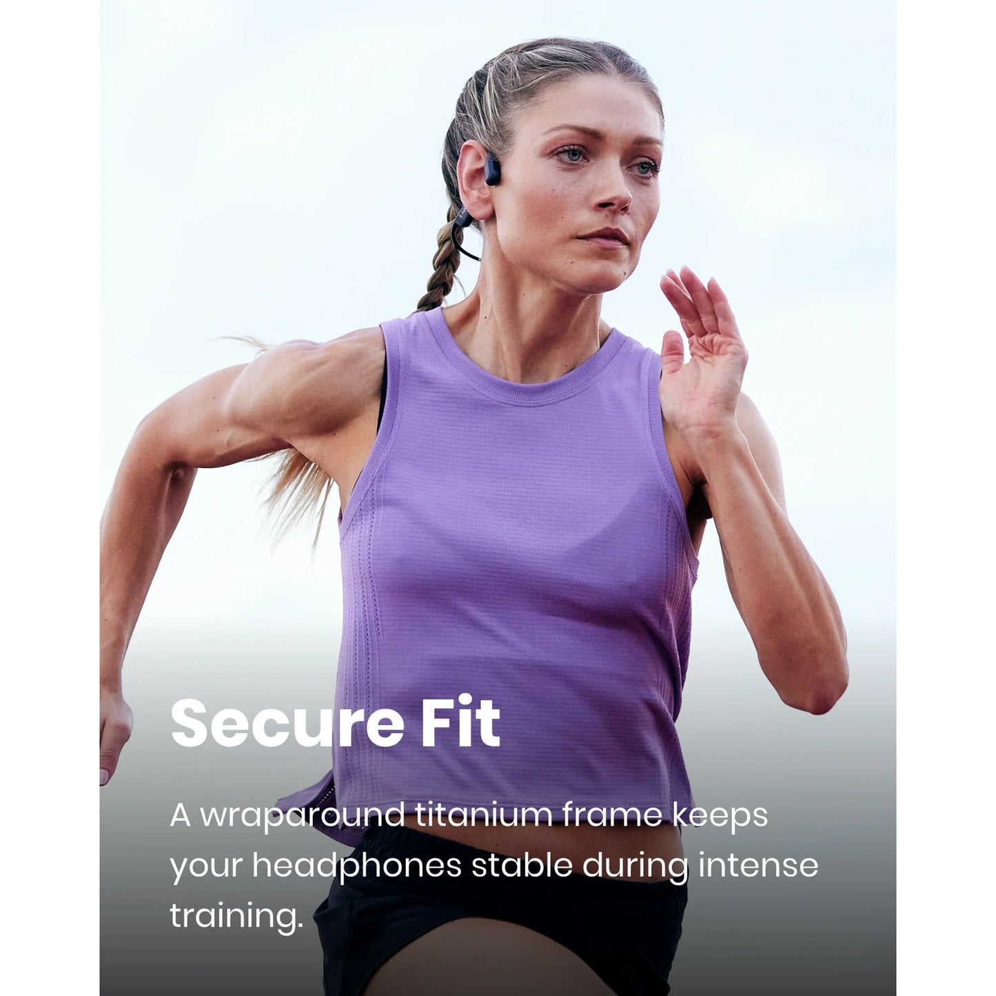 Shokz OpenRun Pro Premium Bone Conduction Open Ear Bluetooth Headphones for Sports with Cooling Wristband