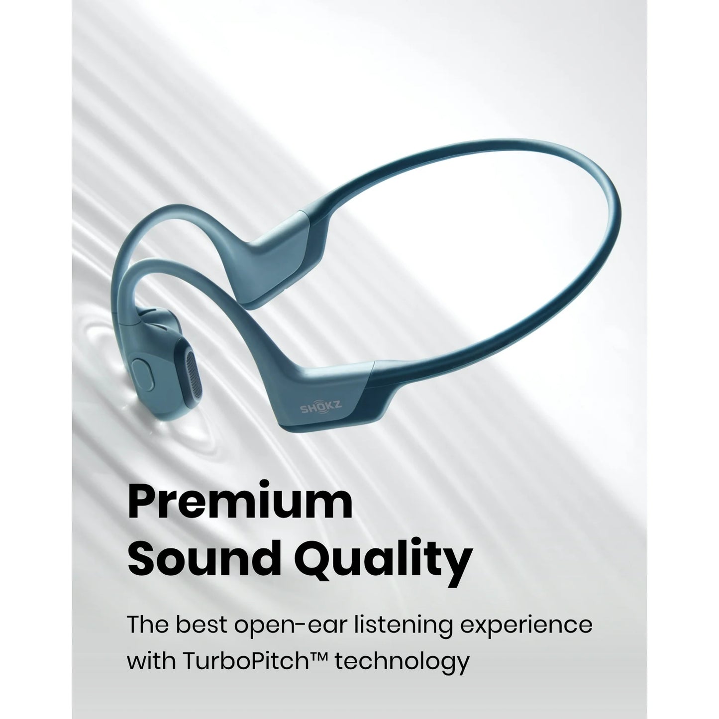 Shokz OpenRun Pro Premium Bone Conduction Open Ear Bluetooth Headphones for Sports with Cooling Wristband