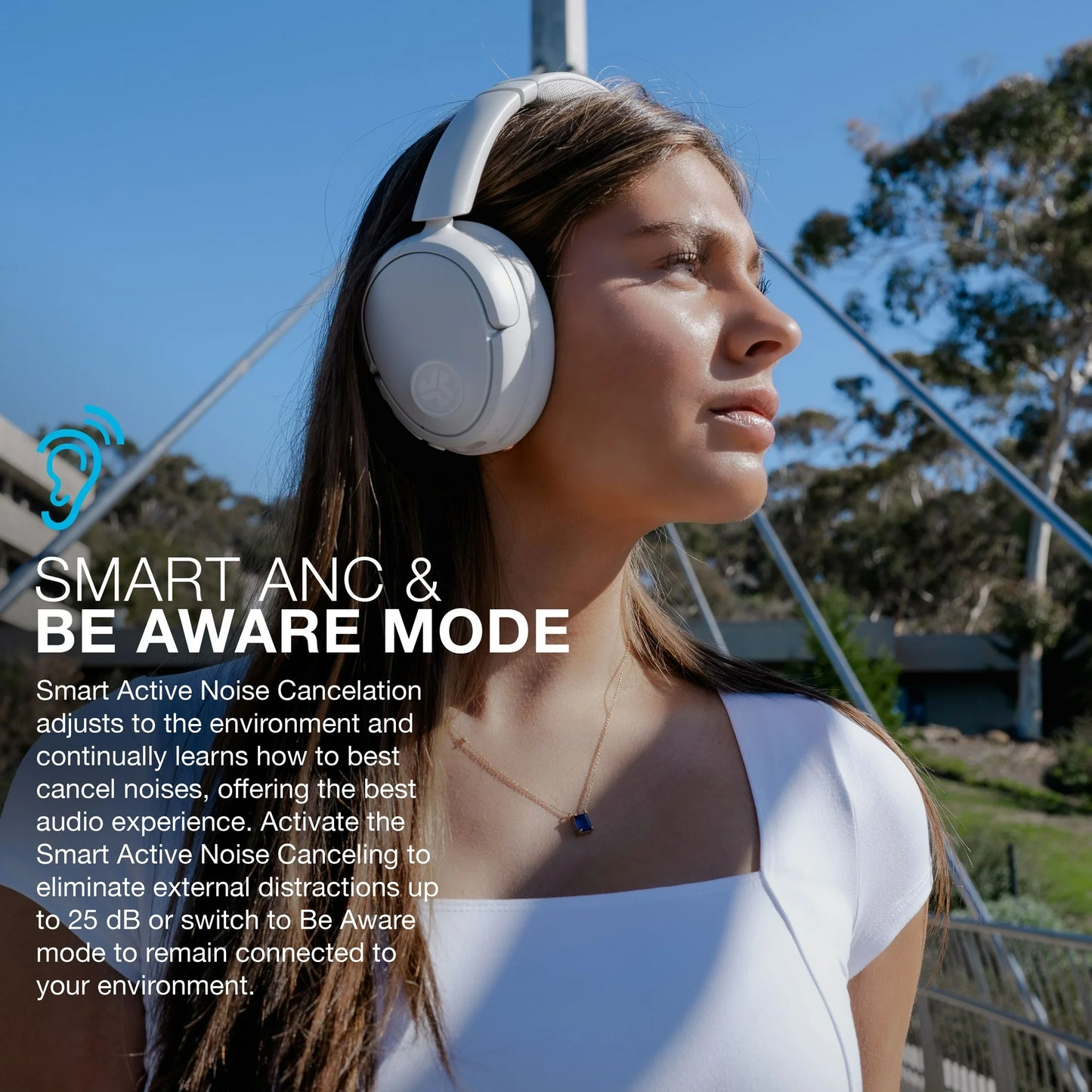 JLab JBuds Lux Active Noise Cancellation Bluetooth Headphones