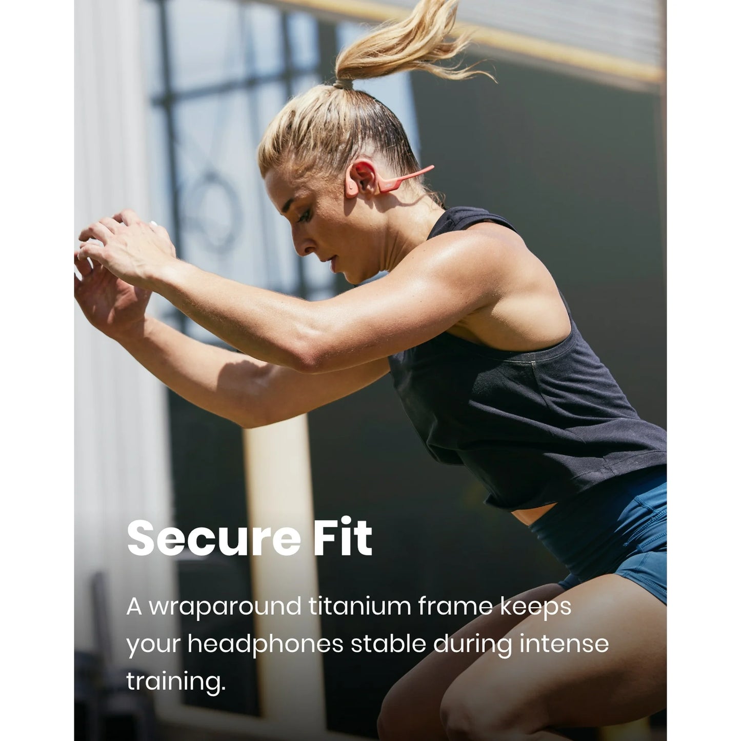 Shokz OpenRun Pro Premium Bone Conduction Open Ear Bluetooth Headphones for Sports with Cooling Wristband
