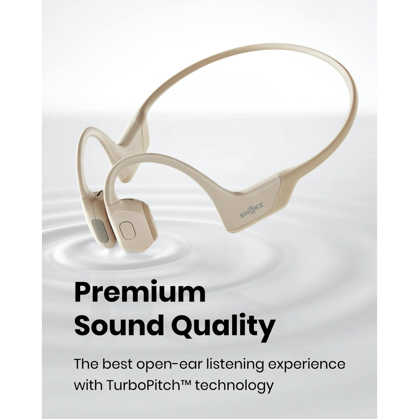 Shokz OpenRun Pro Premium Bone Conduction Open Ear Bluetooth Headphones for Sports with Cooling Wristband