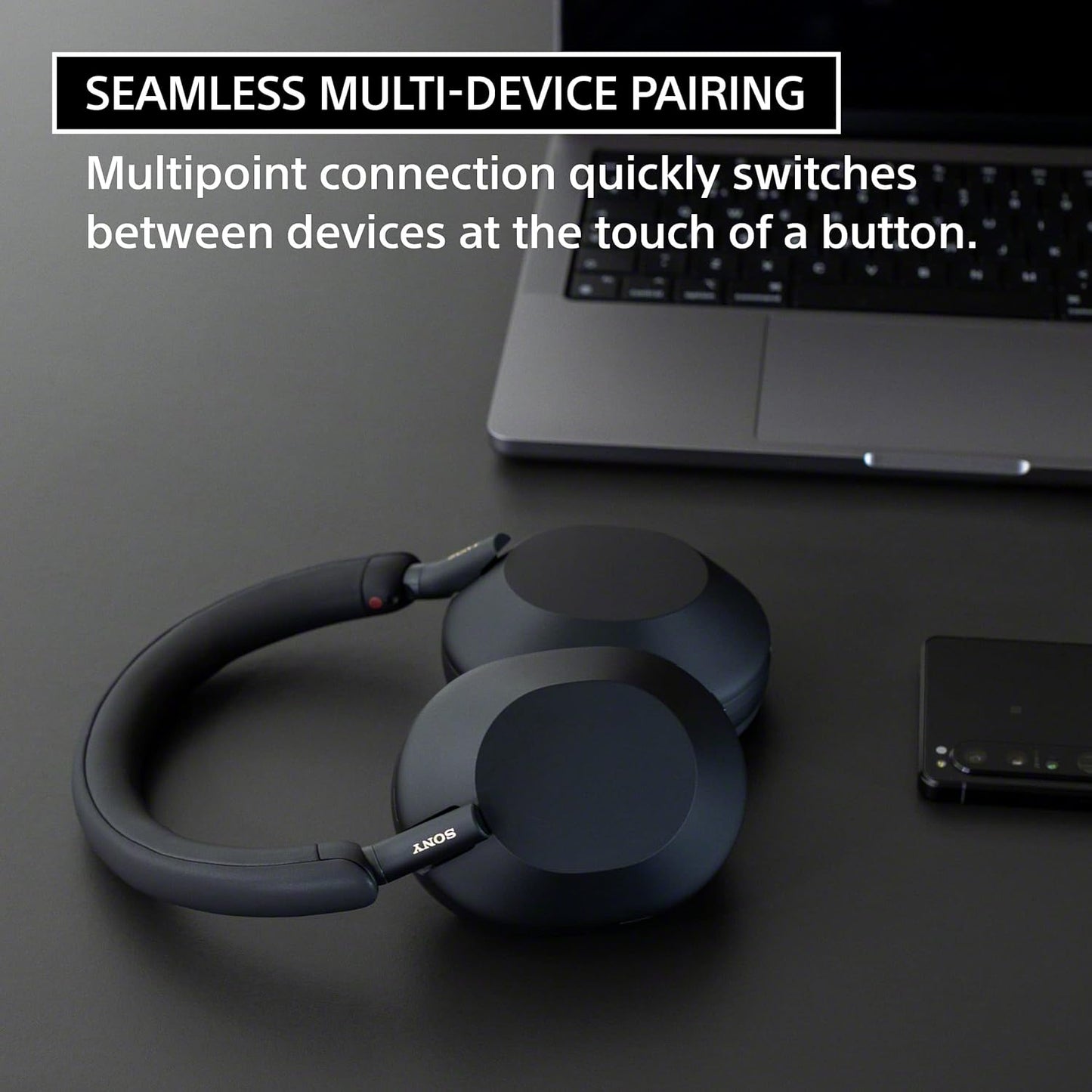 Sony WH-1000XM5 Premium Noise Canceling Headphones, Auto NC Optimizer