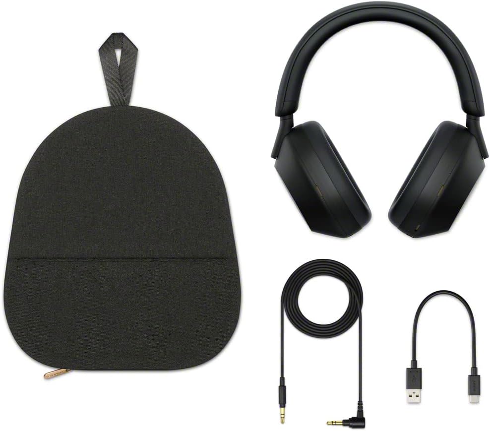 Sony WH-1000XM5 Premium Noise Canceling Headphones, Auto NC Optimizer