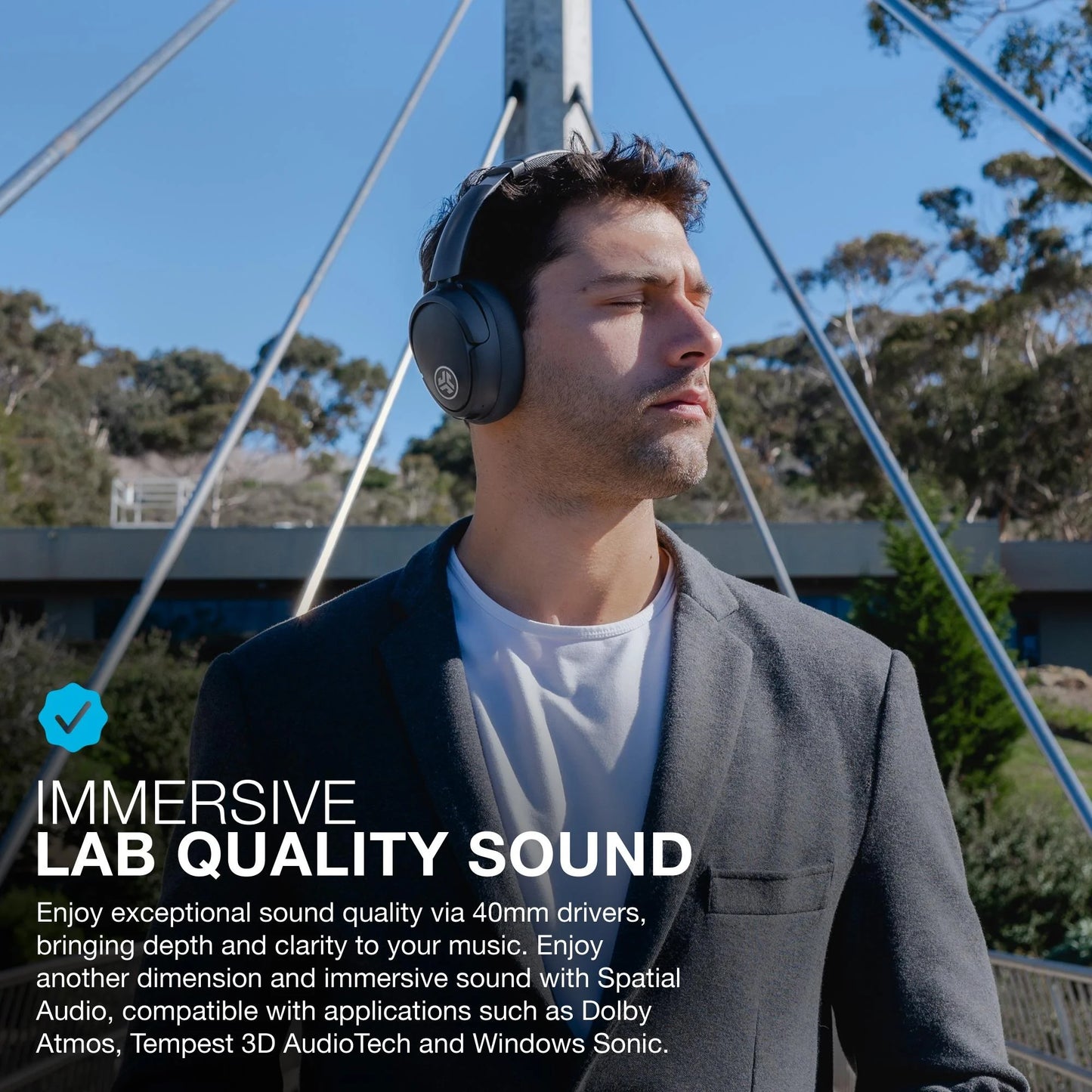 JLab JBuds Lux Active Noise Cancellation Bluetooth Headphones