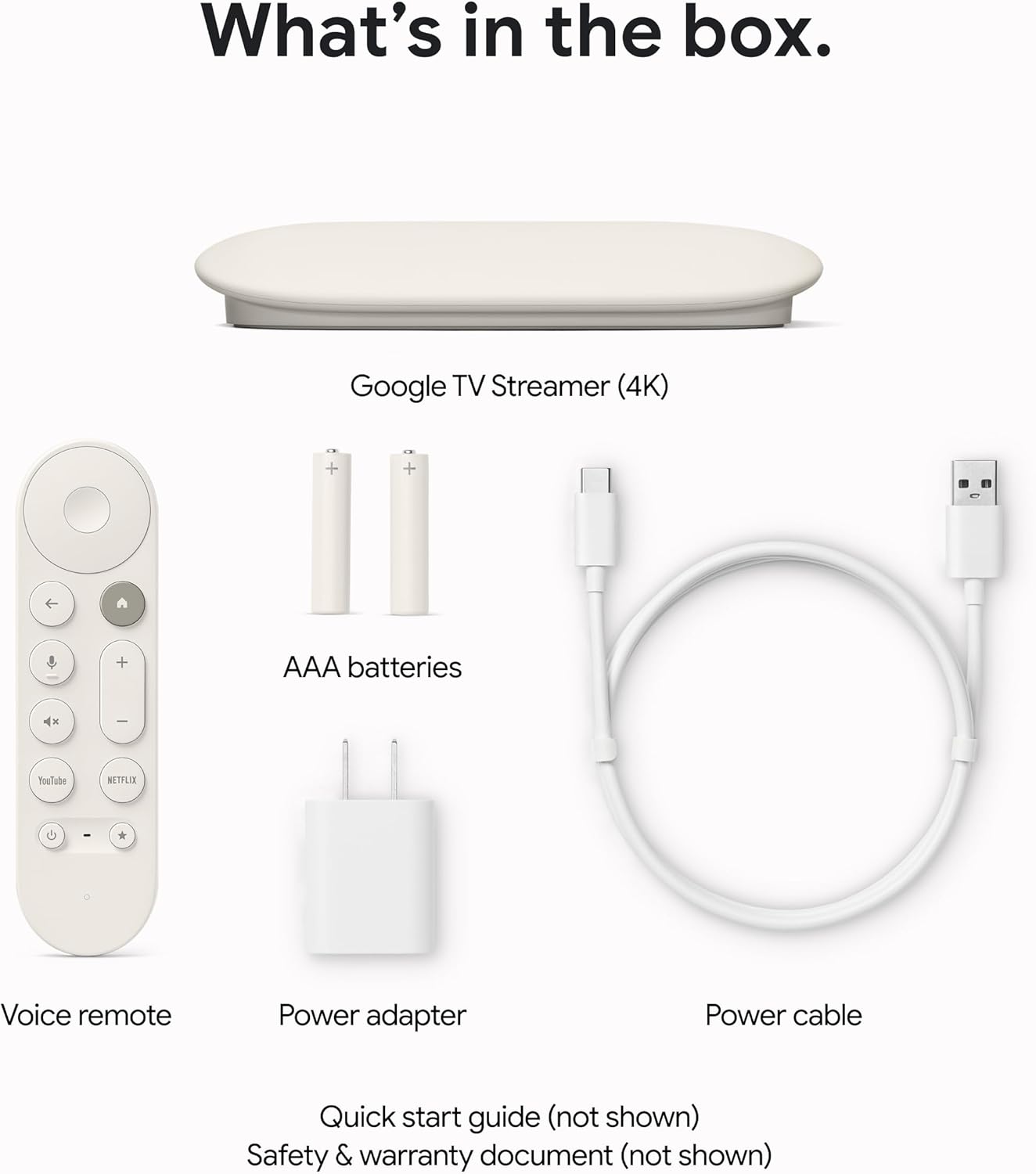 Google TV Streamer 4K HDR - Fast Streaming TV with Voice Search Remote