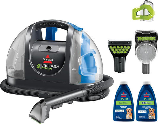 Bissell Little Green Pet Deluxe Portable Carpet Cleaner and Car/Auto Detailer, 3353