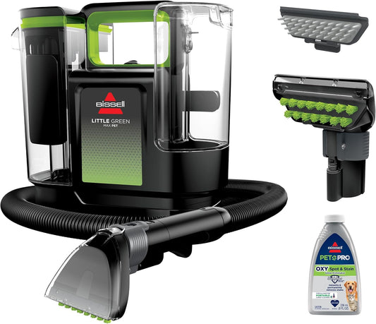 BISSELL Little Green Max Pet Portable Carpet and Upholstery Deep Cleaner, 3857