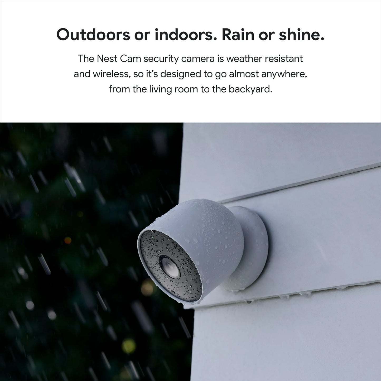 Google Nest Cam Outdoor or Indoor, Battery - 2nd Generation - 1 Pack