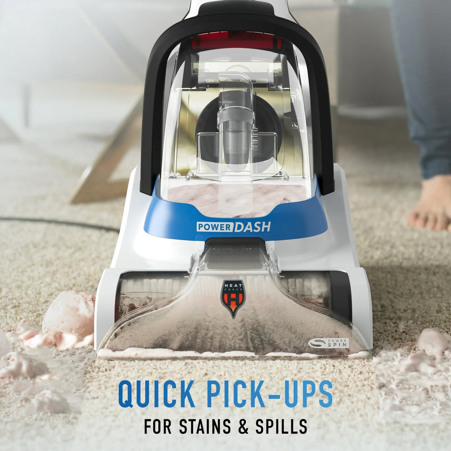 Hoover PowerDash Pet Compact Carpet Cleaner, Lightweight Upright Shampooer Machine