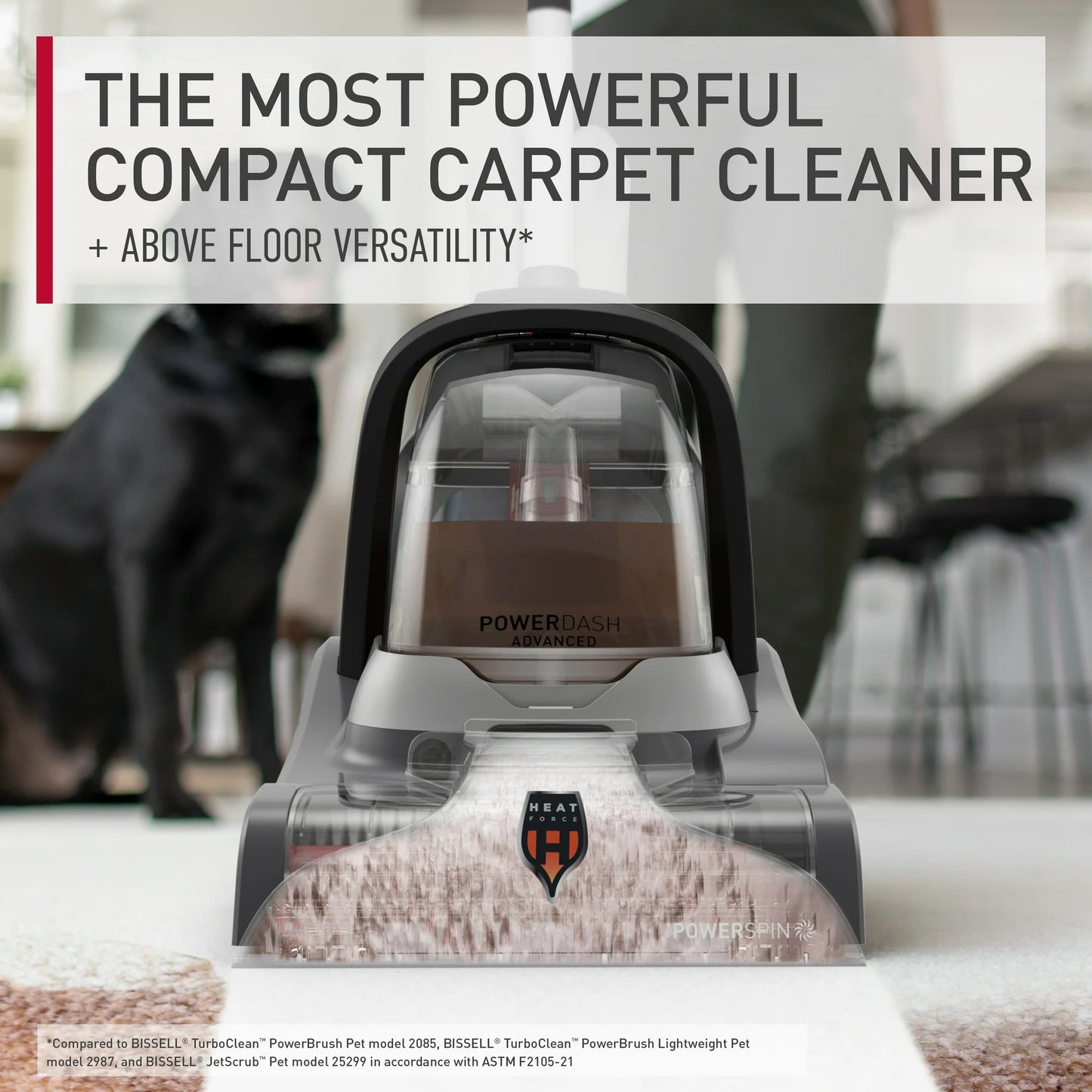Hoover PowerDash Pet Advanced Compact Carpet Cleaner Machine, FH55010