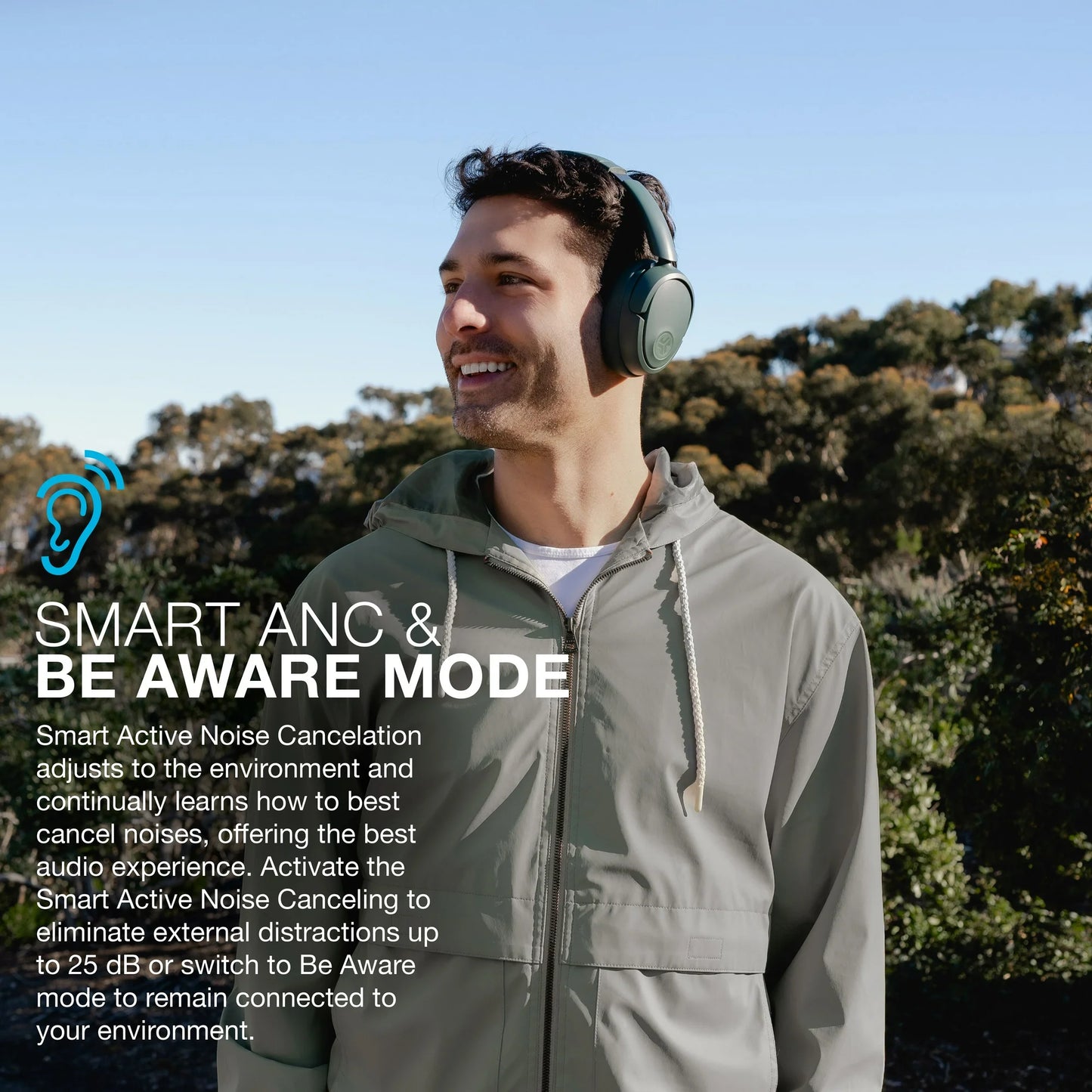 JLab JBuds Lux Active Noise Cancellation Bluetooth Headphones