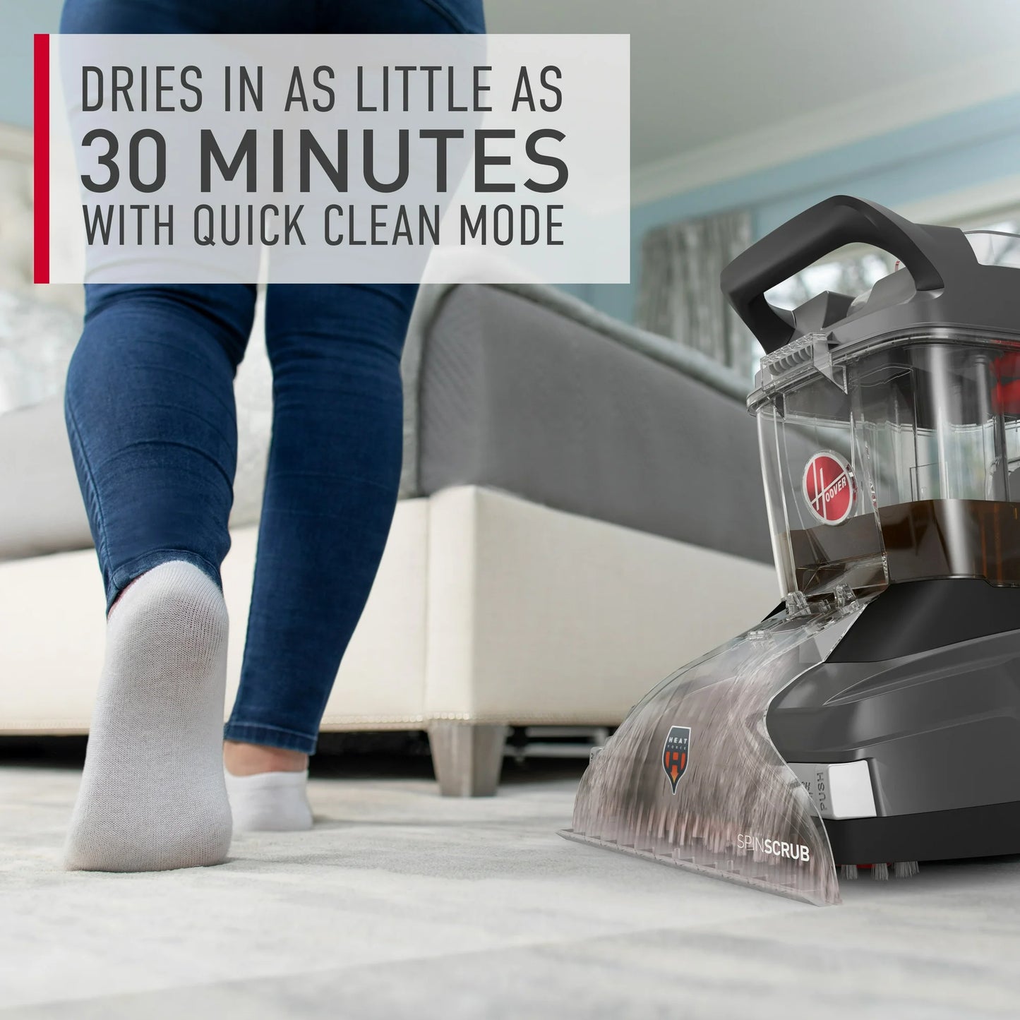Hoover PowerScrub XL, Upright Carpet Cleaner Machine, Carpet Shampooer FH68010
