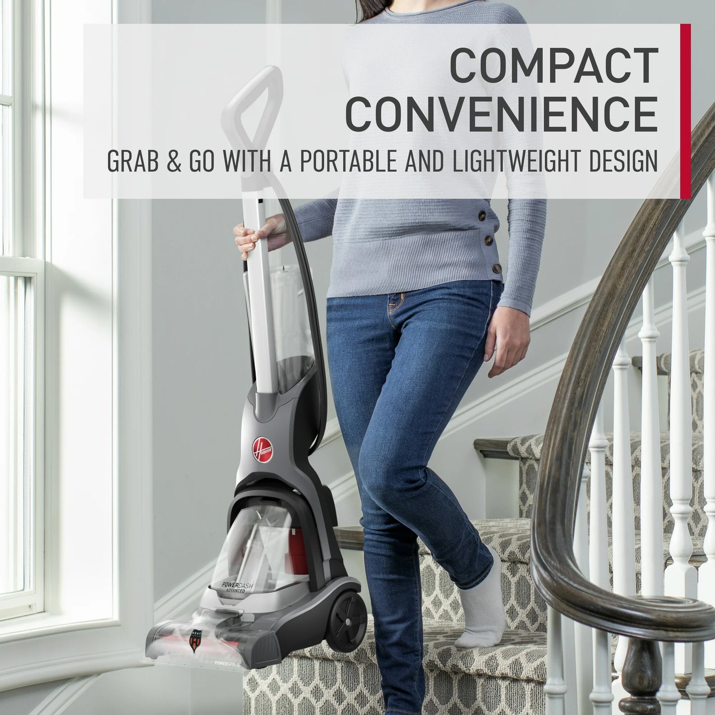 Hoover PowerDash Pet Advanced Compact Carpet Cleaner Machine, FH55010
