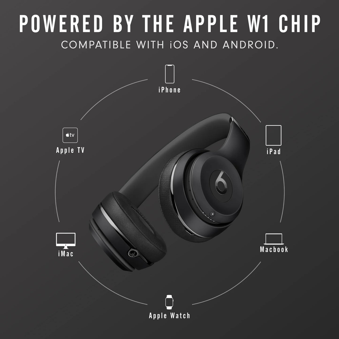 Beats by Dr. Dre Solo3 Casual Listening Active Noise Cancellation Bluetooth On-Ear Headphones
