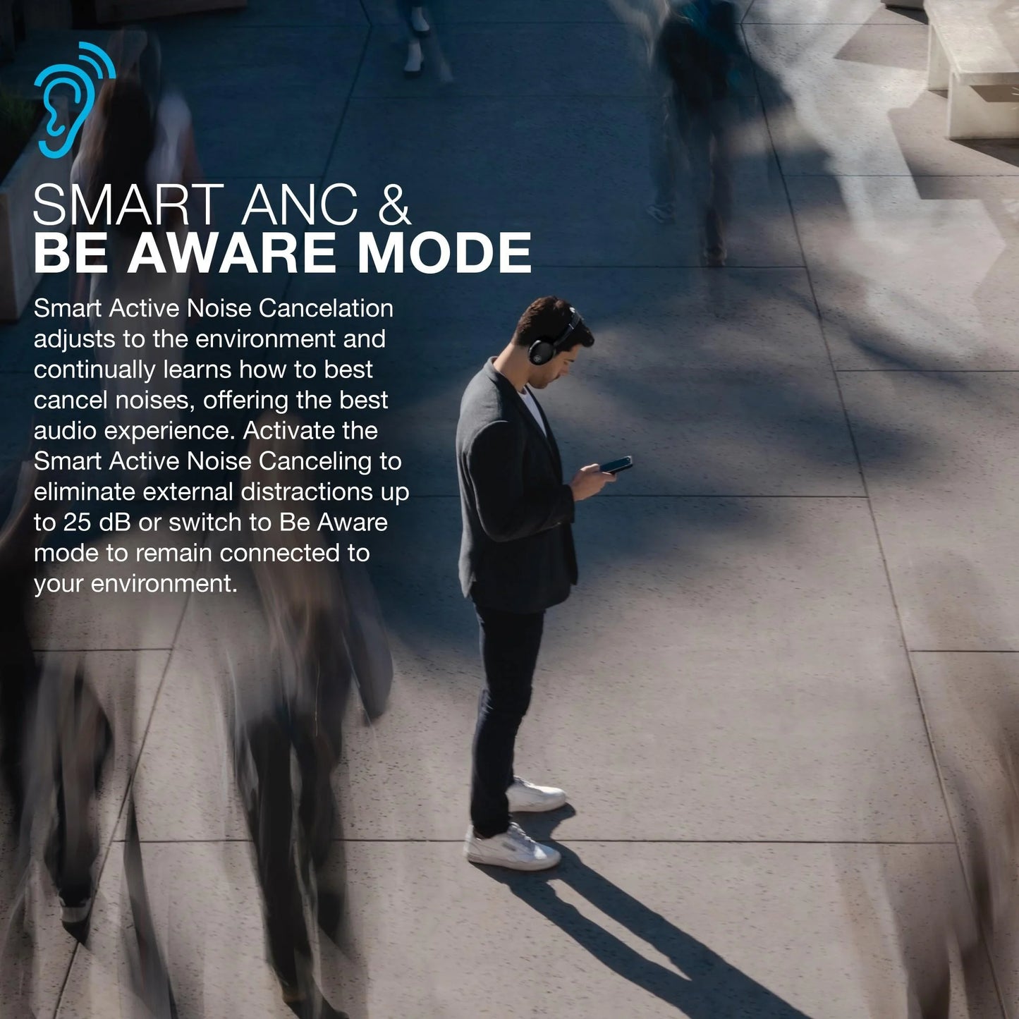 JLab JBuds Lux Active Noise Cancellation Bluetooth Headphones