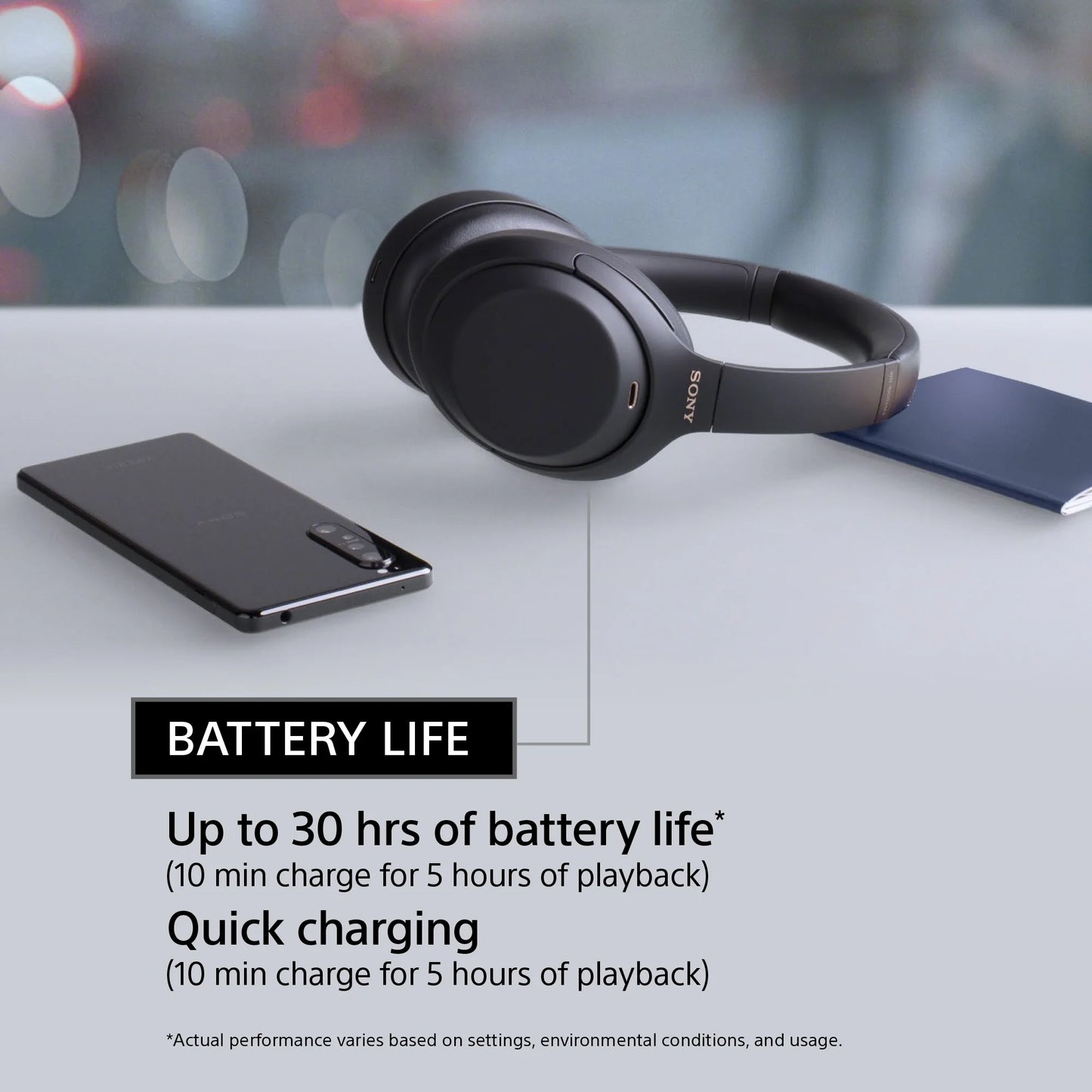 Sony WH-1000XM4 Wireless Noise Canceling Over-the-Ear Headphones with Google Assistant