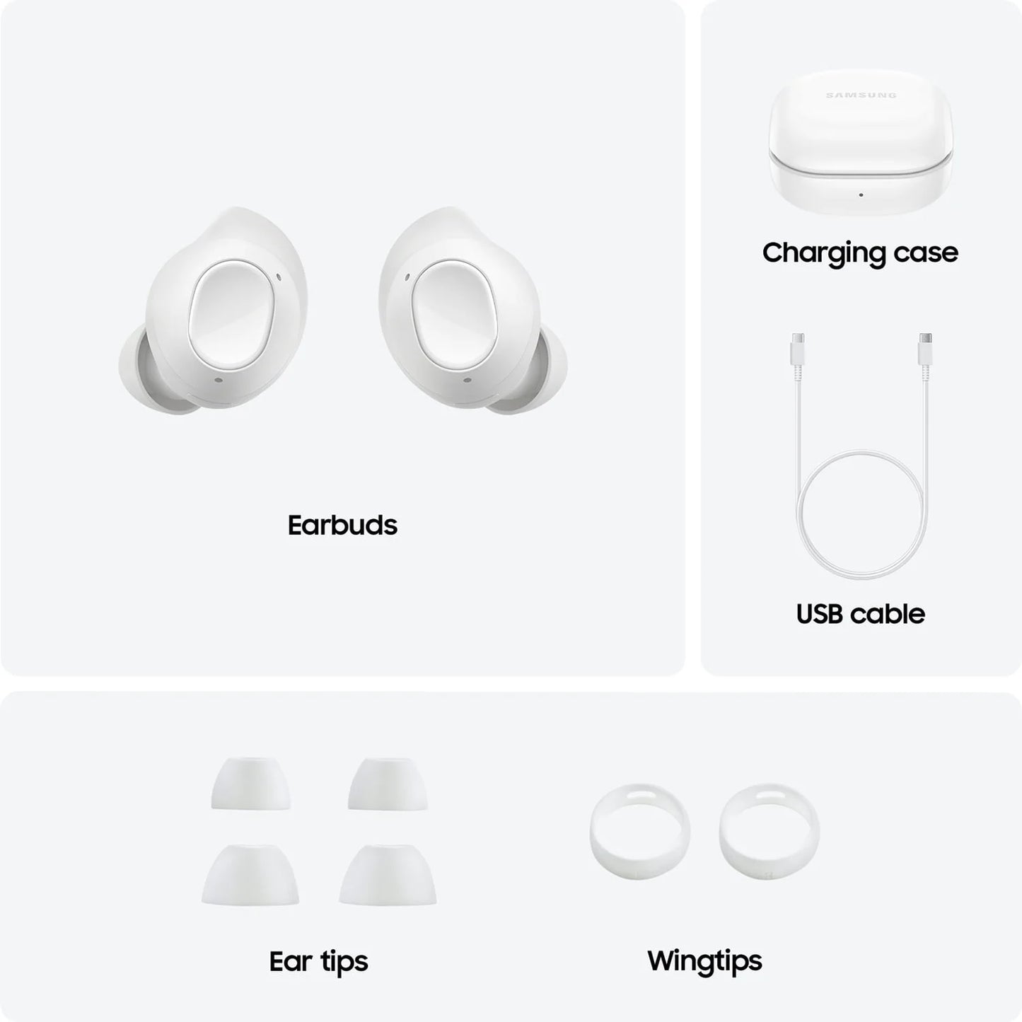 Samsung Galaxy Buds FE True Wireless Bluetooth Earbuds, Touch Control, Built-in Voice
