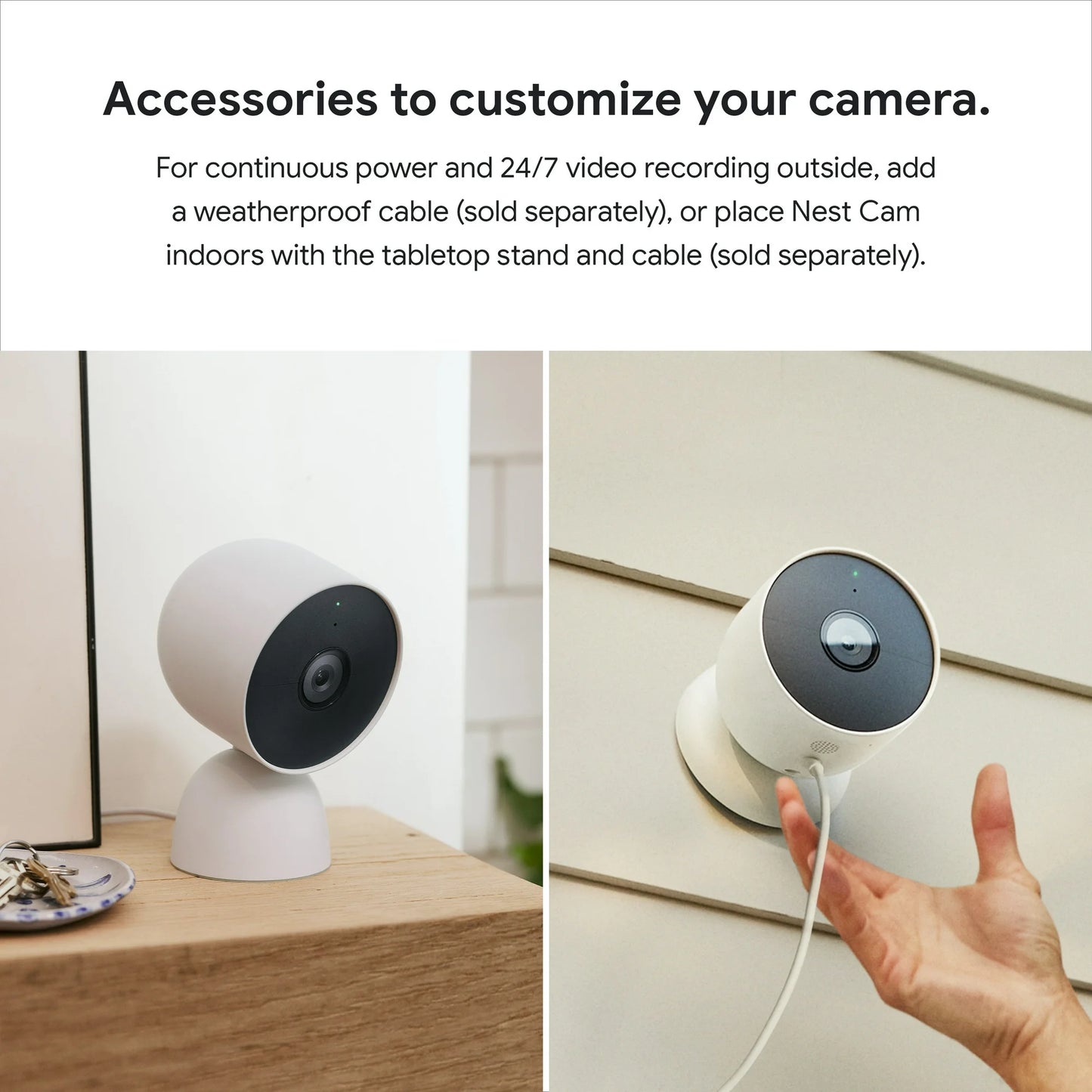 Google Nest Cam Outdoor or Indoor, Battery - 2nd Generation - 1 Pack
