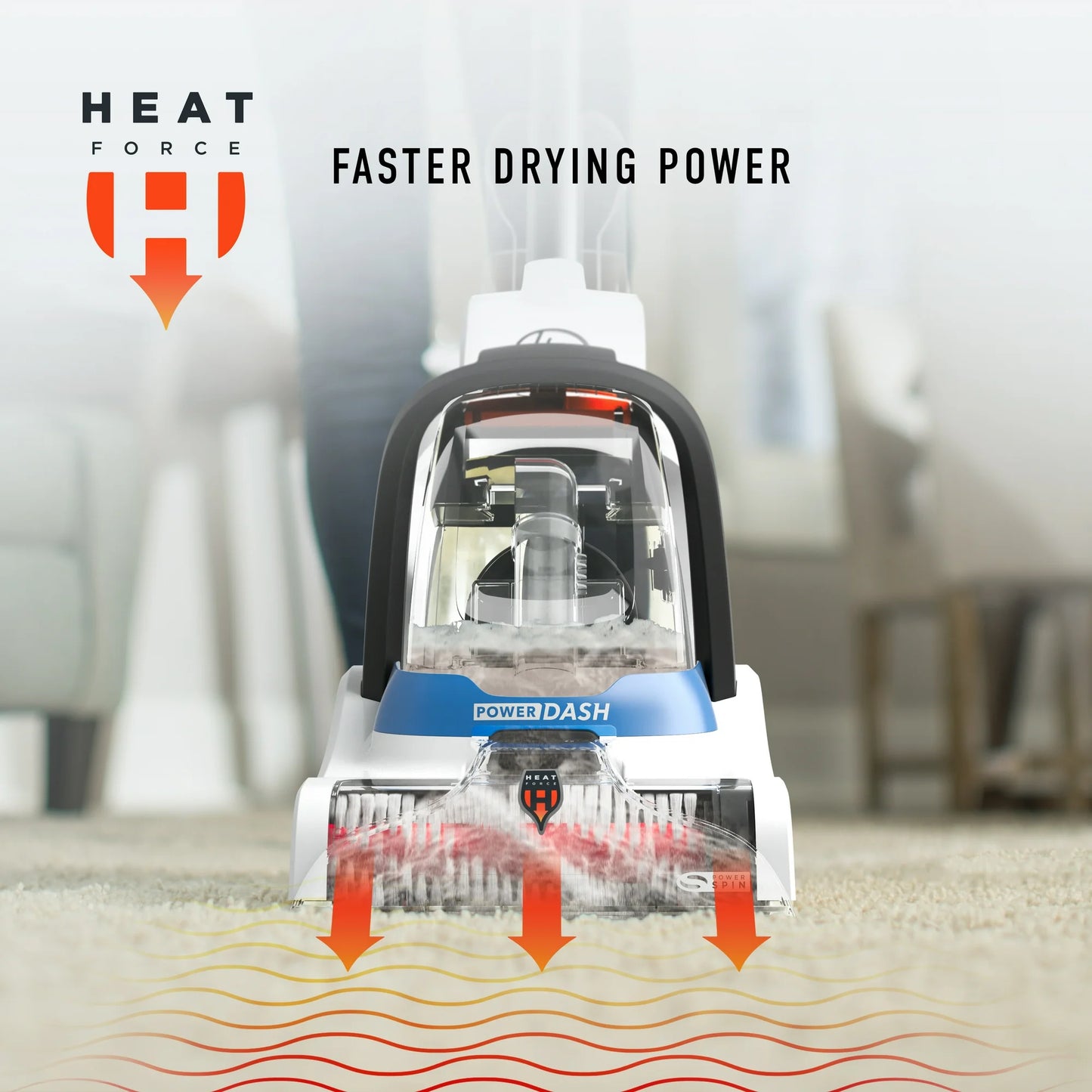 Hoover PowerDash Pet Compact Carpet Cleaner, Lightweight Upright Shampooer Machine